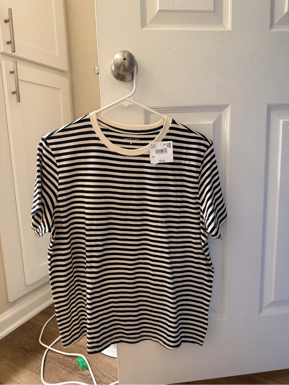 American Eagle Striped T Shirt